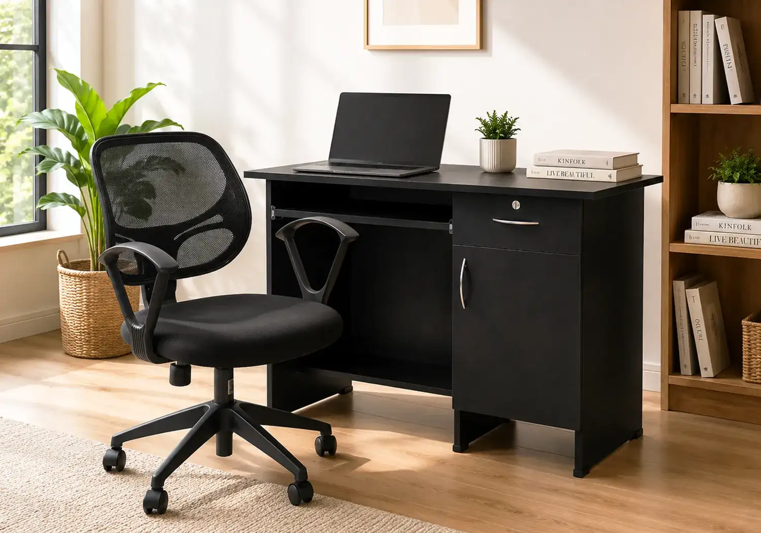 Engineered Wood Study Table and Chair Combo